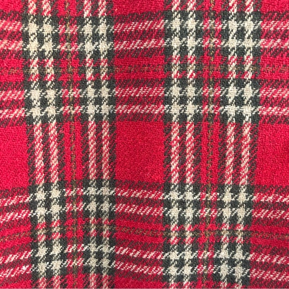 Vintage red tartan plaid wool hunting jacket button front amazing condition - Picture 9 of 9